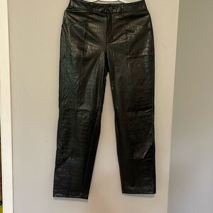 black snake print pants